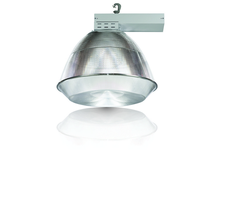 Aesthetic classic design fluorescent High-Bay available with 3 Biax or CFL lamps.